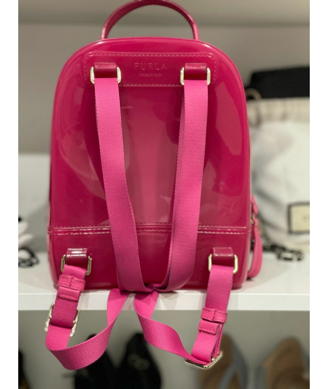 FURLA Розовый рюкзак, фото 3