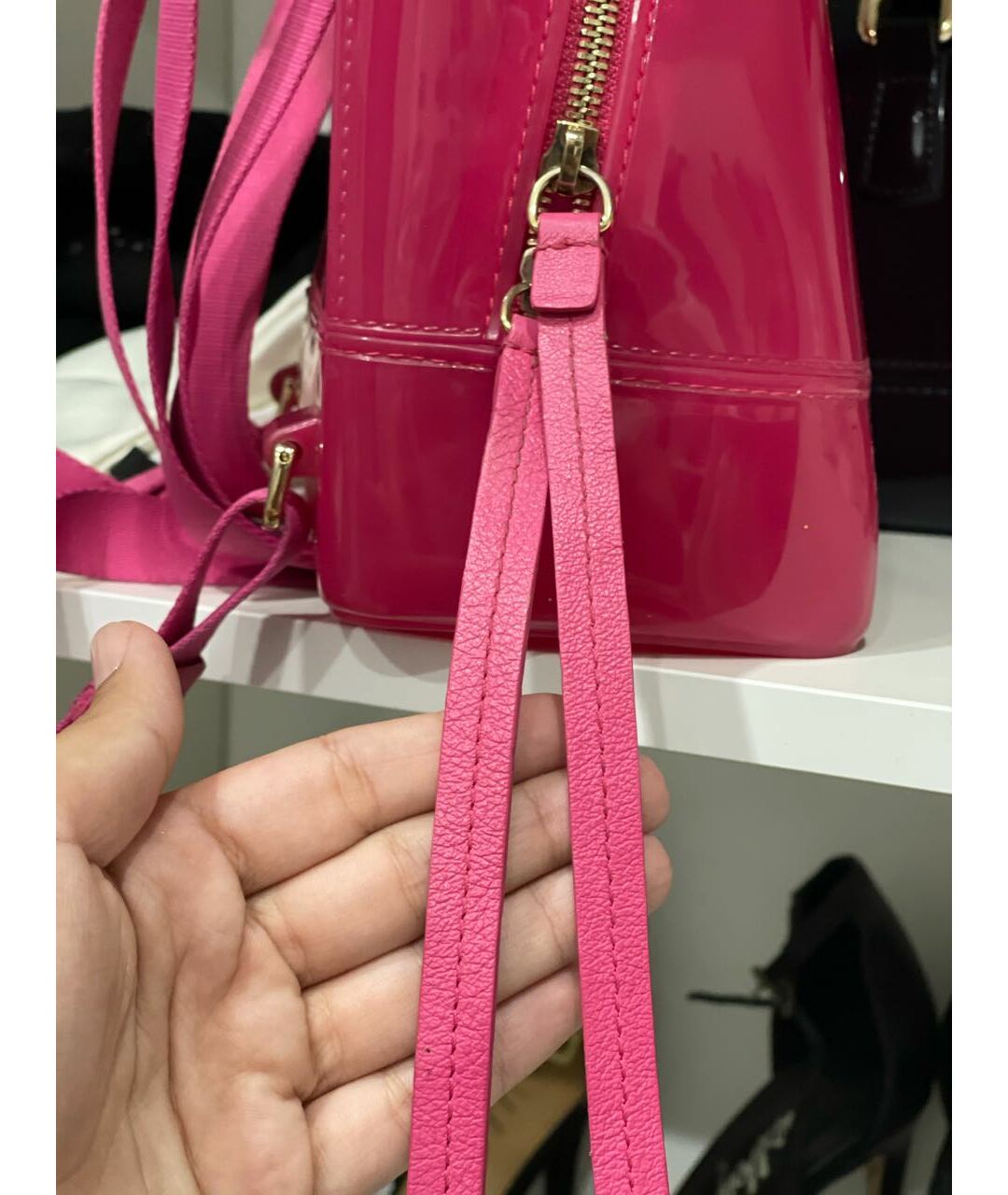 FURLA Розовый рюкзак, фото 5