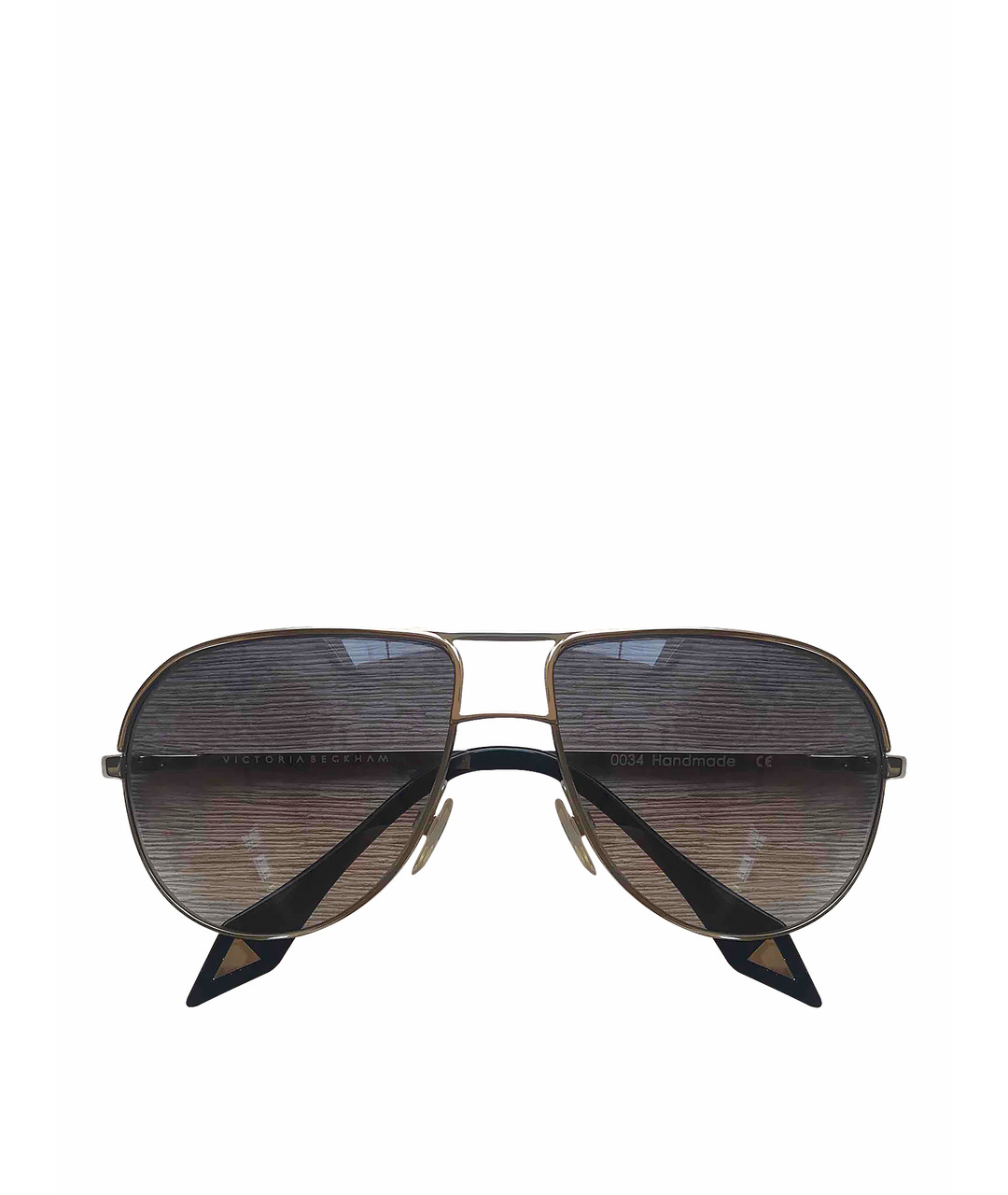 VICTORIA BECKHAM Серые металлические солнцезащитные очки, фото 1