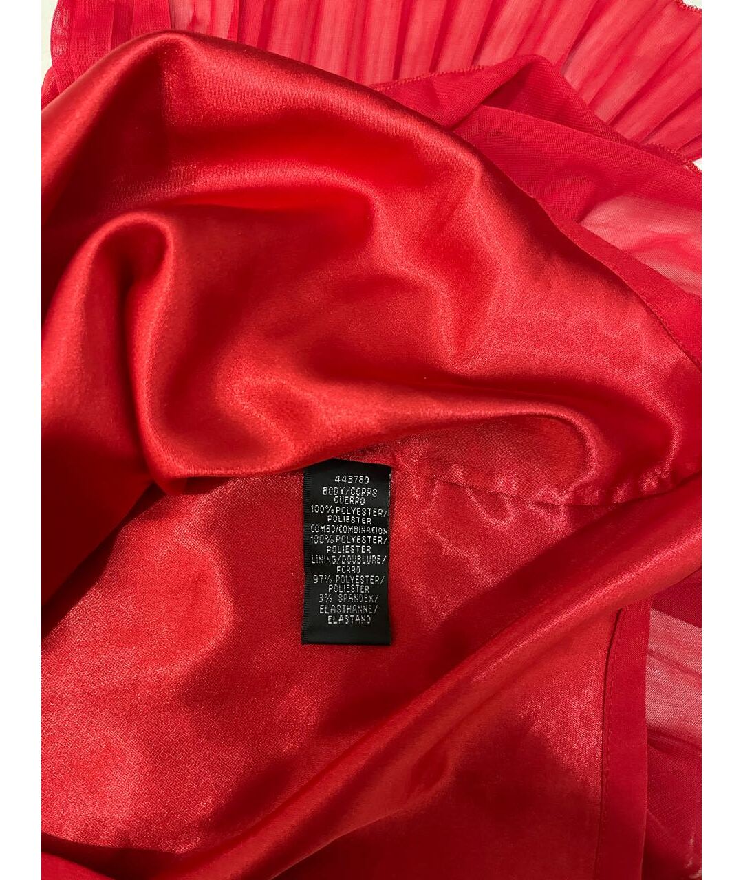 MONIQUE LHUILLIER Красное полиэстеровое коктейльное платье, фото 8