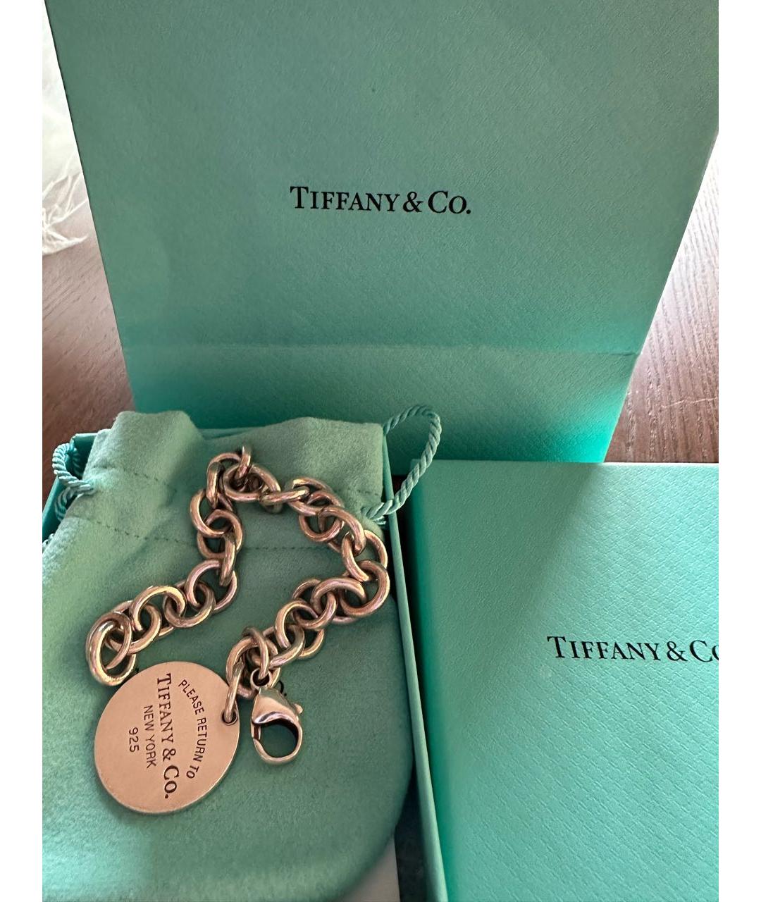 TIFFANY&CO Серебрянный серебряный браслет, фото 2