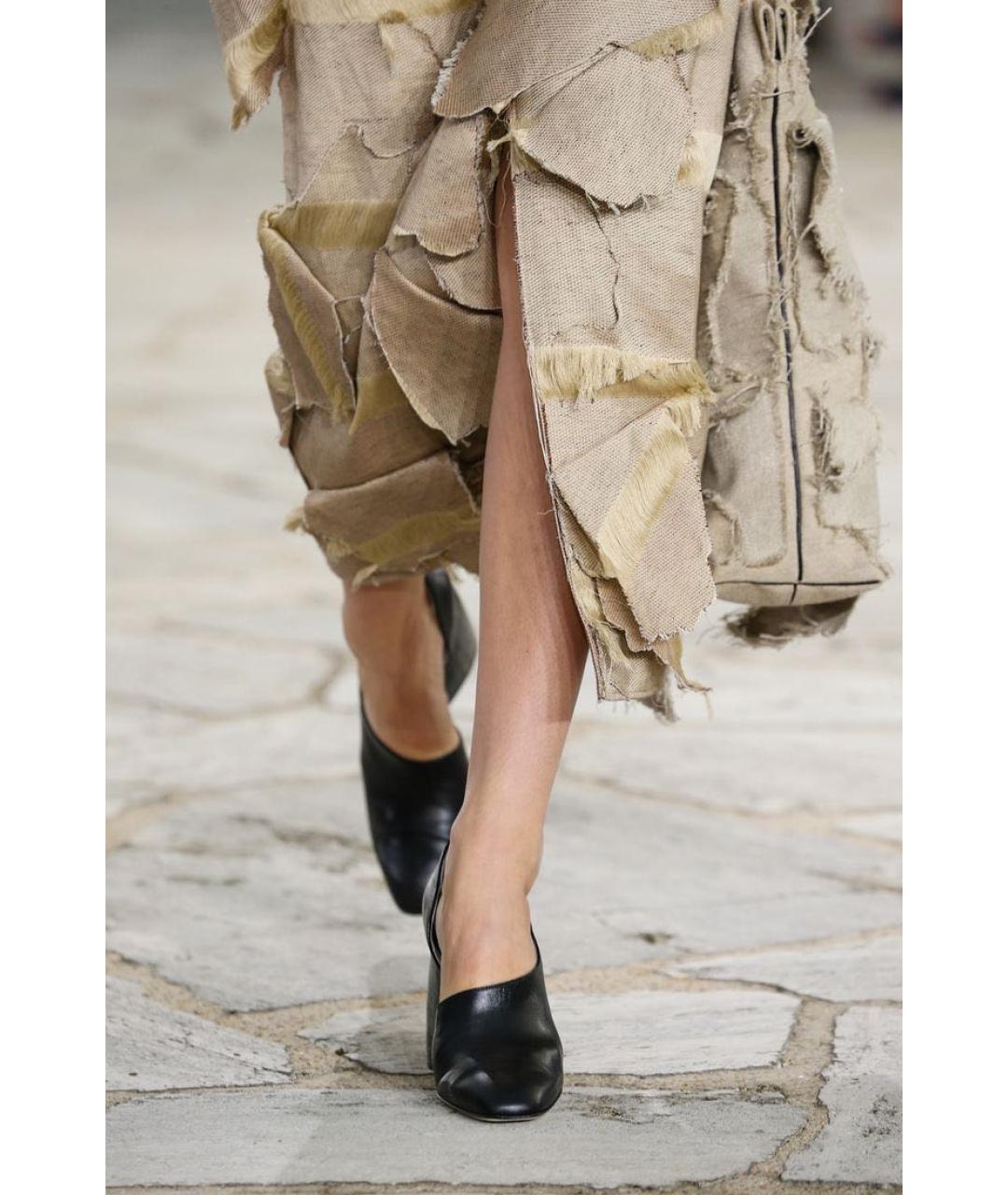 LOEWE Черные кожаные туфли, фото 8