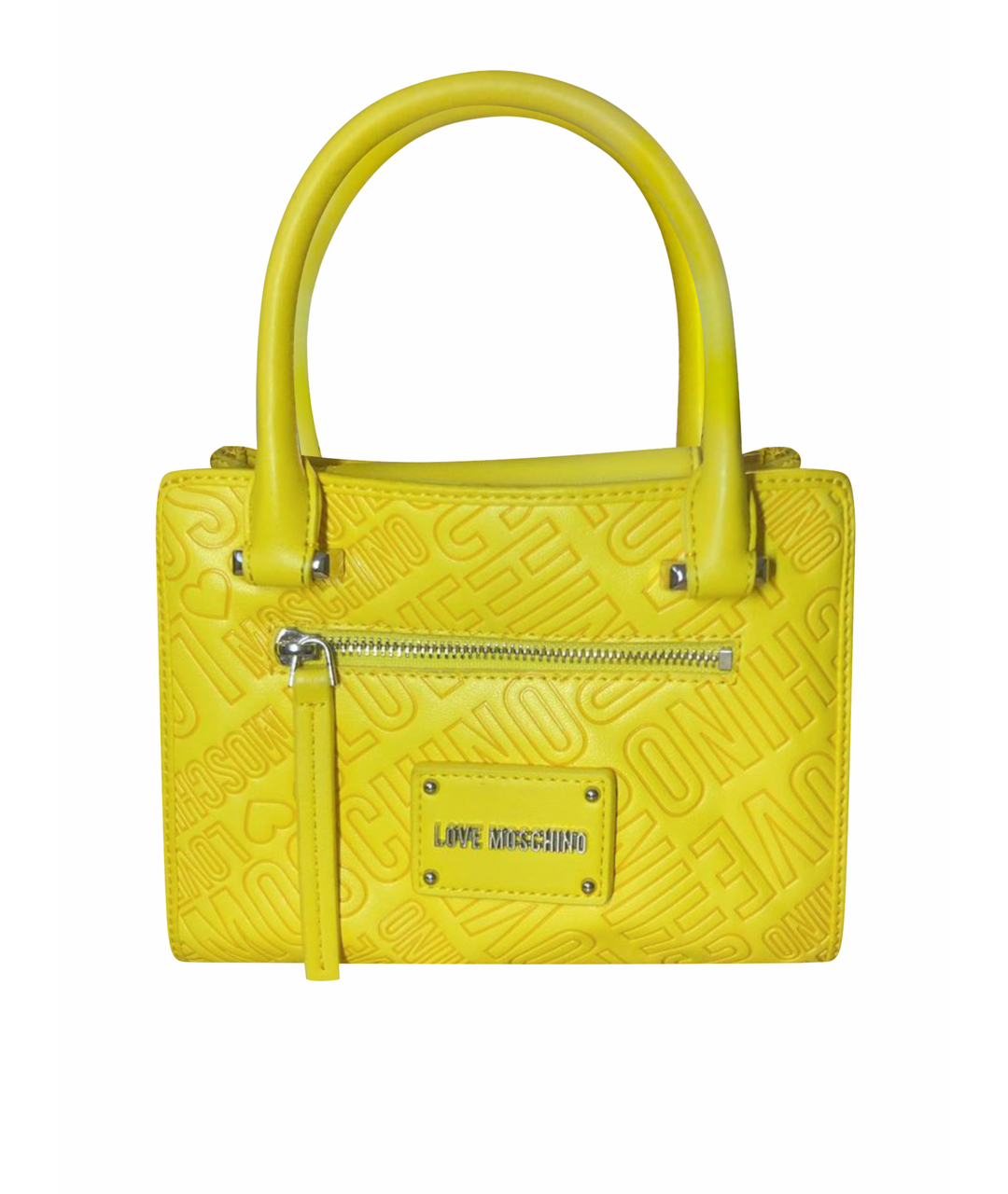 LOVE MOSCHINO Желтая сумка тоут из искусственной кожи, фото 1