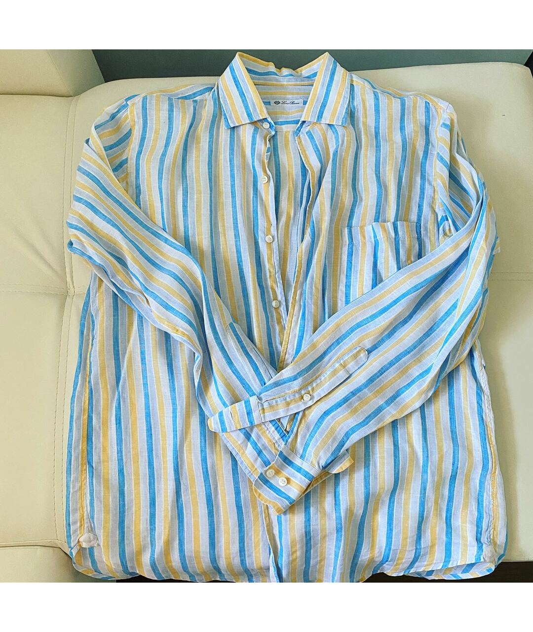 LORO PIANA Мульти льняная кэжуал рубашка, фото 2