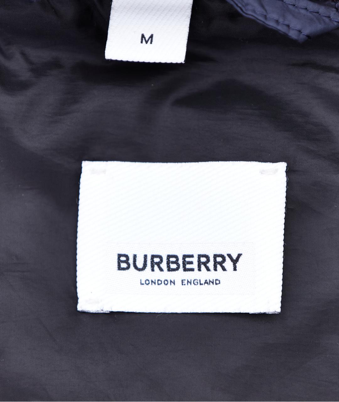 BURBERRY Синий полиэстеровый пуховик, фото 6