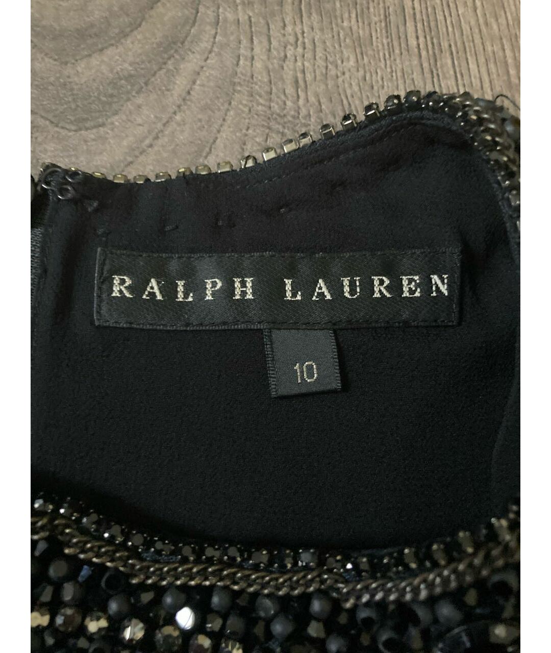 RALPH LAUREN Черный шелковый джемпер / свитер, фото 4