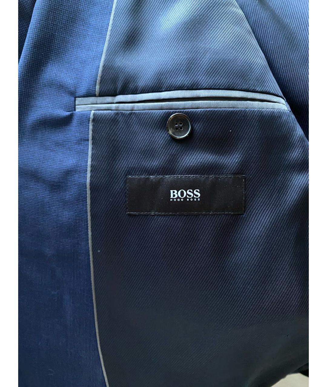 HUGO BOSS Темно-синий классический костюм, фото 5