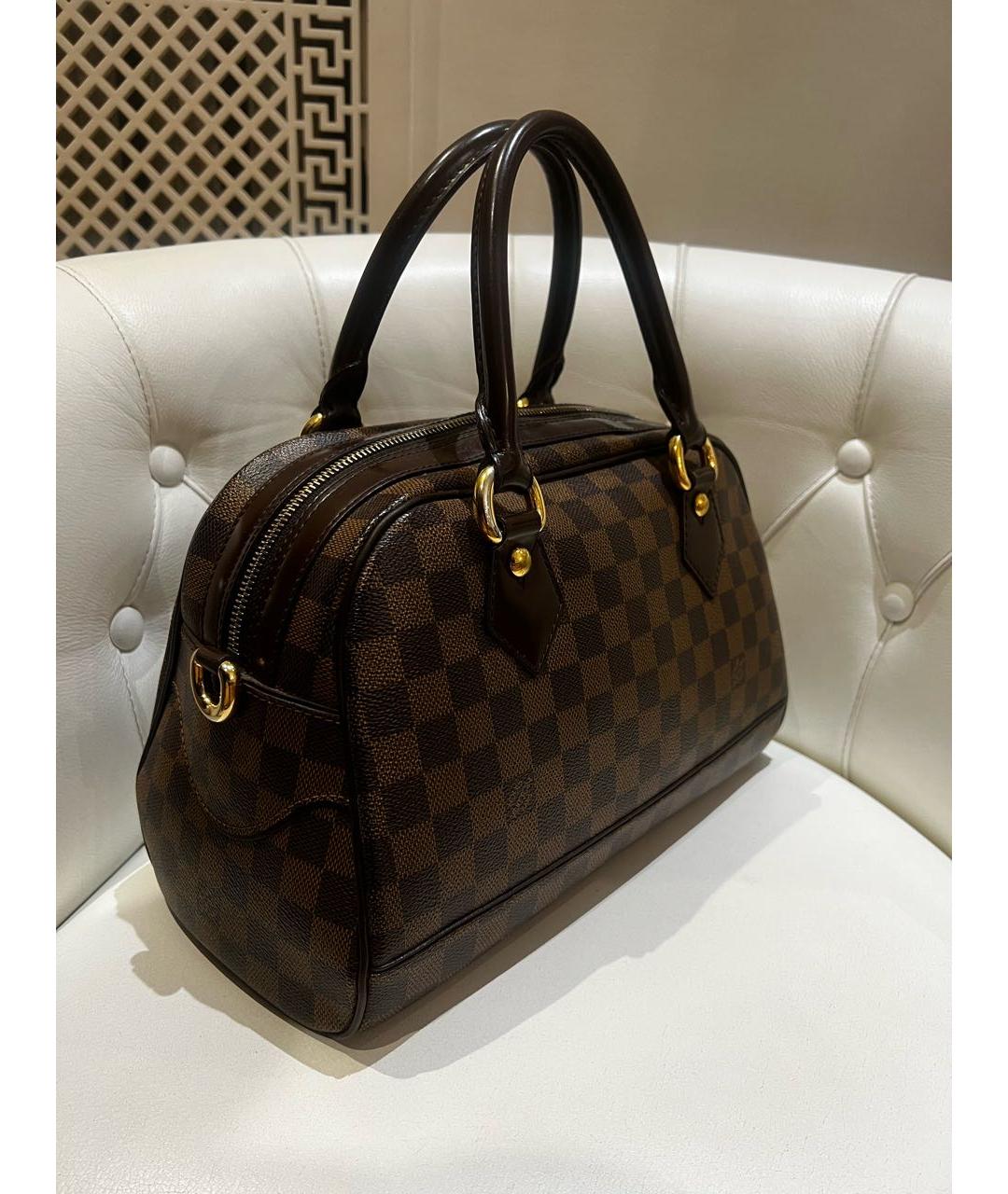 LOUIS VUITTON Коричневая сумка с короткими ручками, фото 2