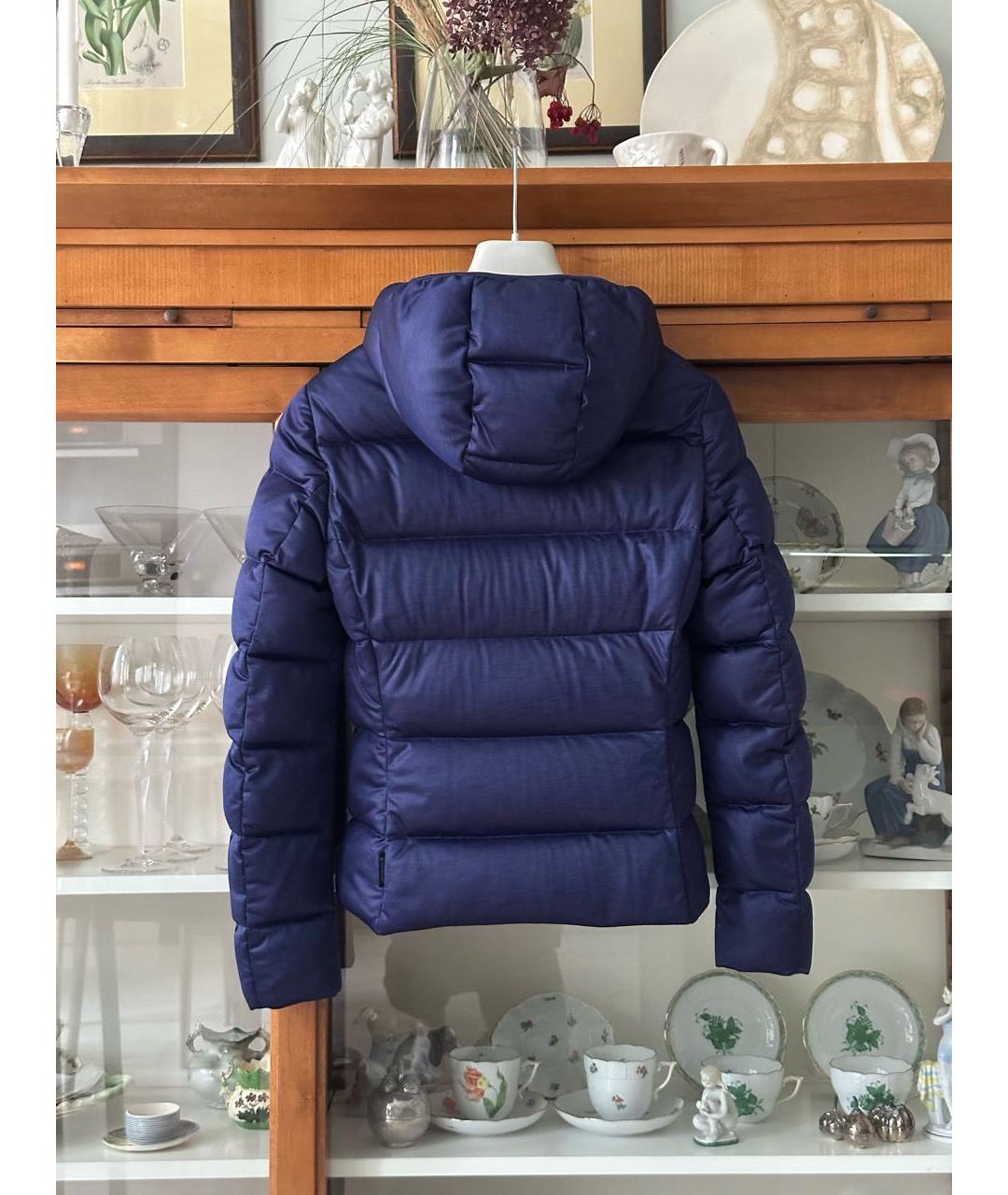 MONCLER Синий пуховик, фото 2