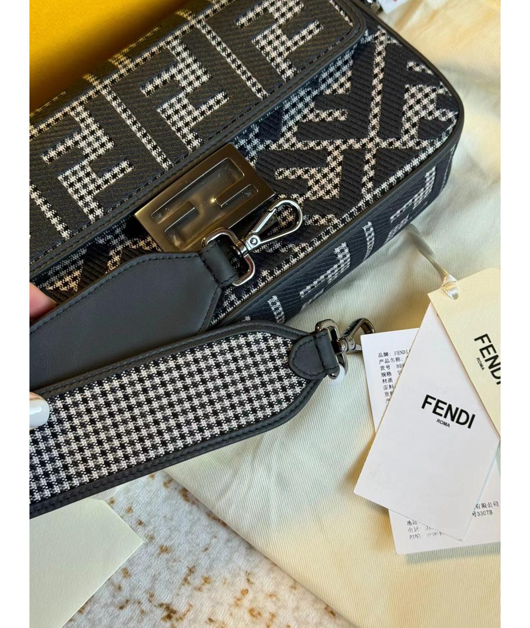 FENDI Черная сумка через плечо, фото 6