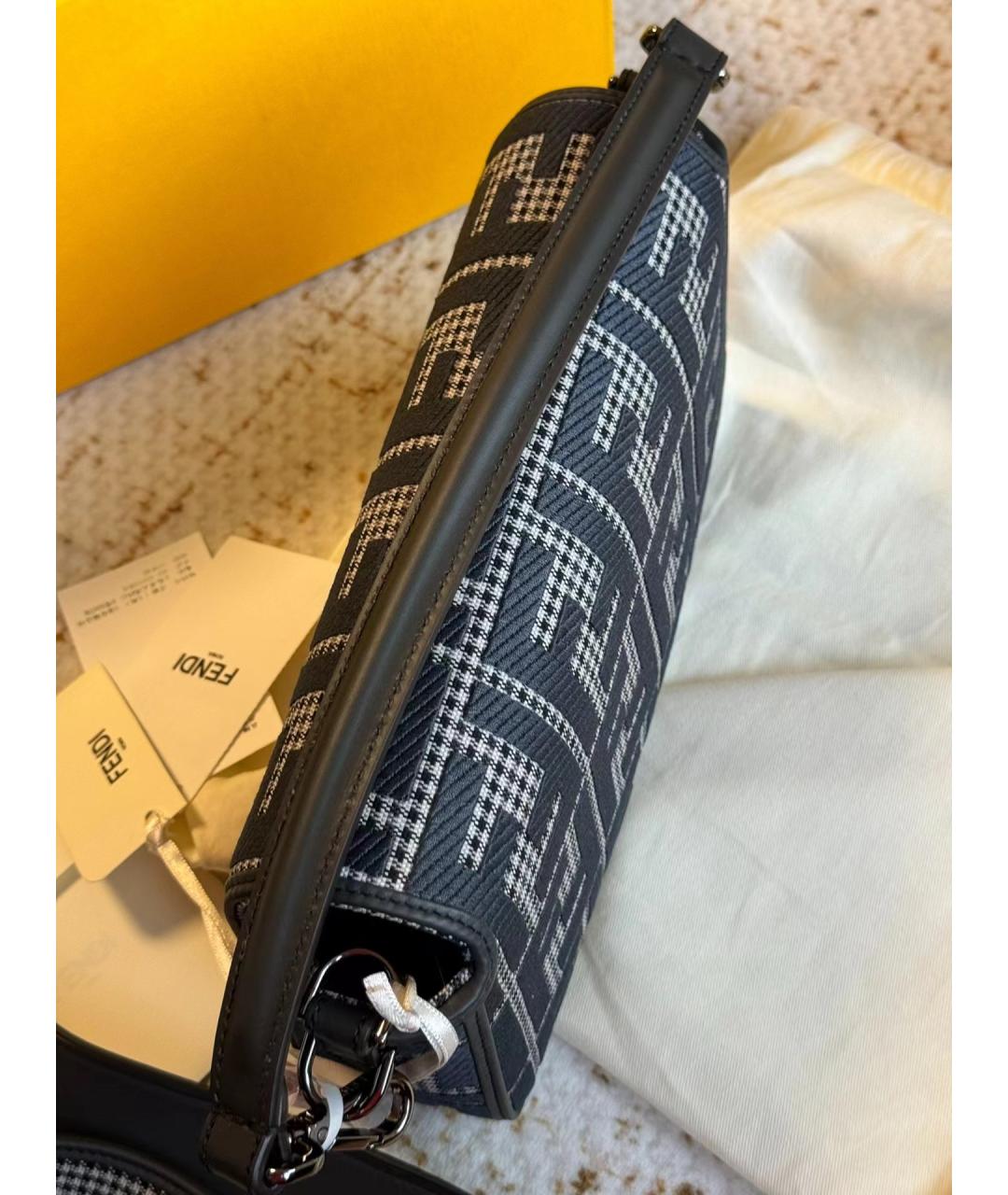 FENDI Черная сумка через плечо, фото 5