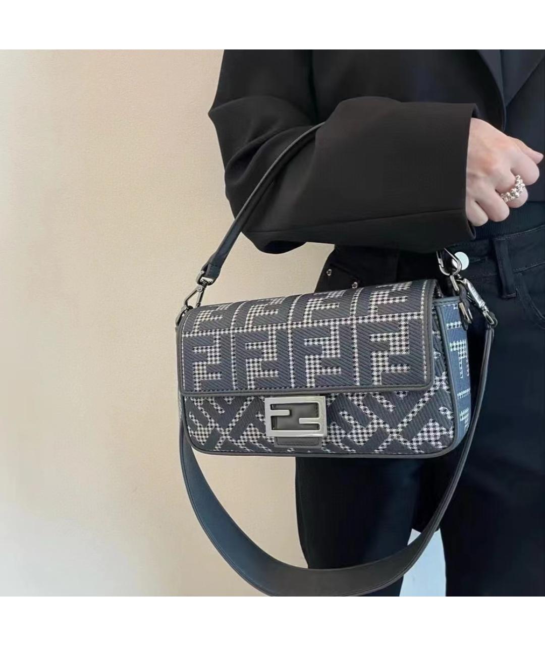 FENDI Черная сумка через плечо, фото 9