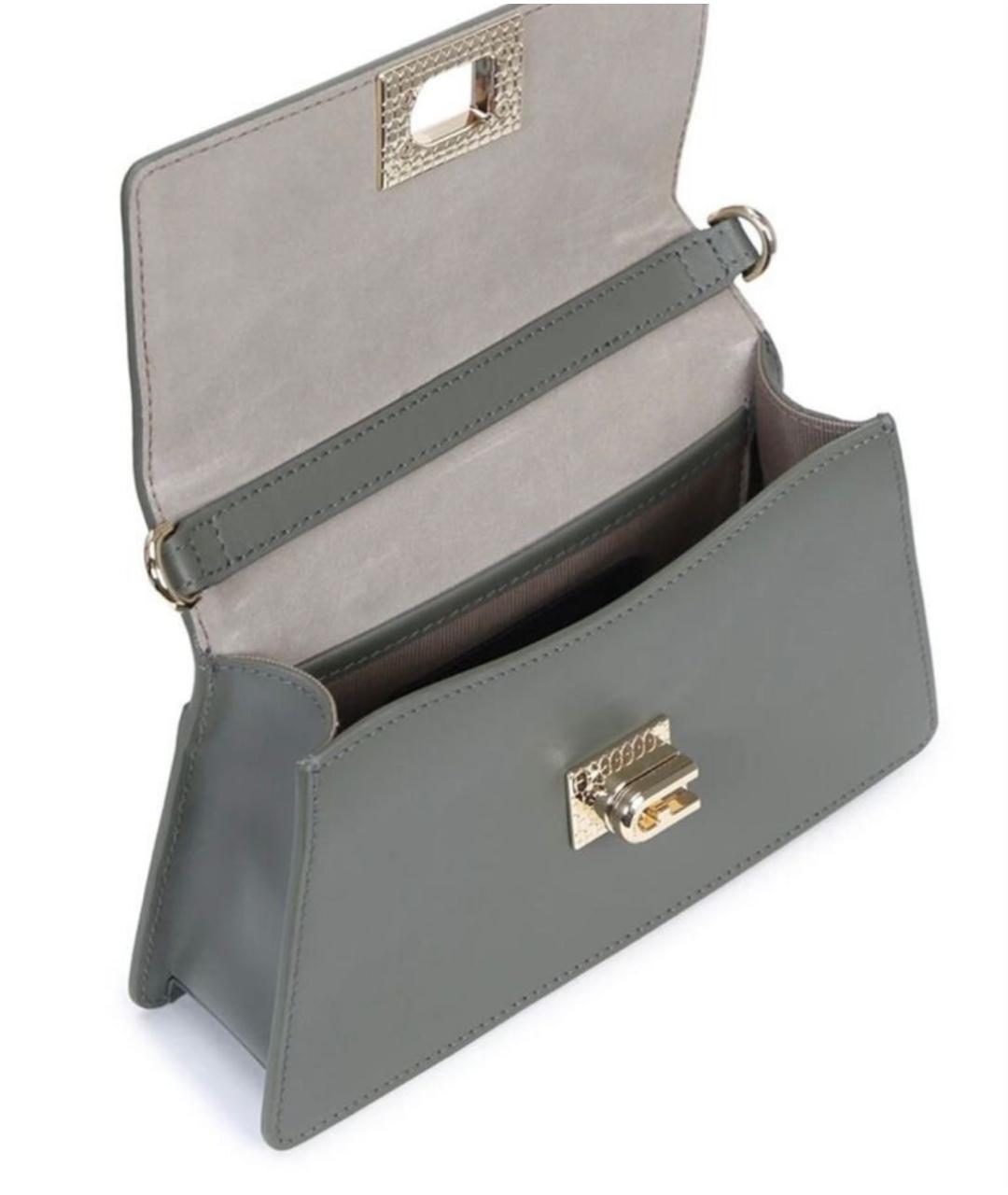 FURLA Зеленая кожаная сумка через плечо, фото 6