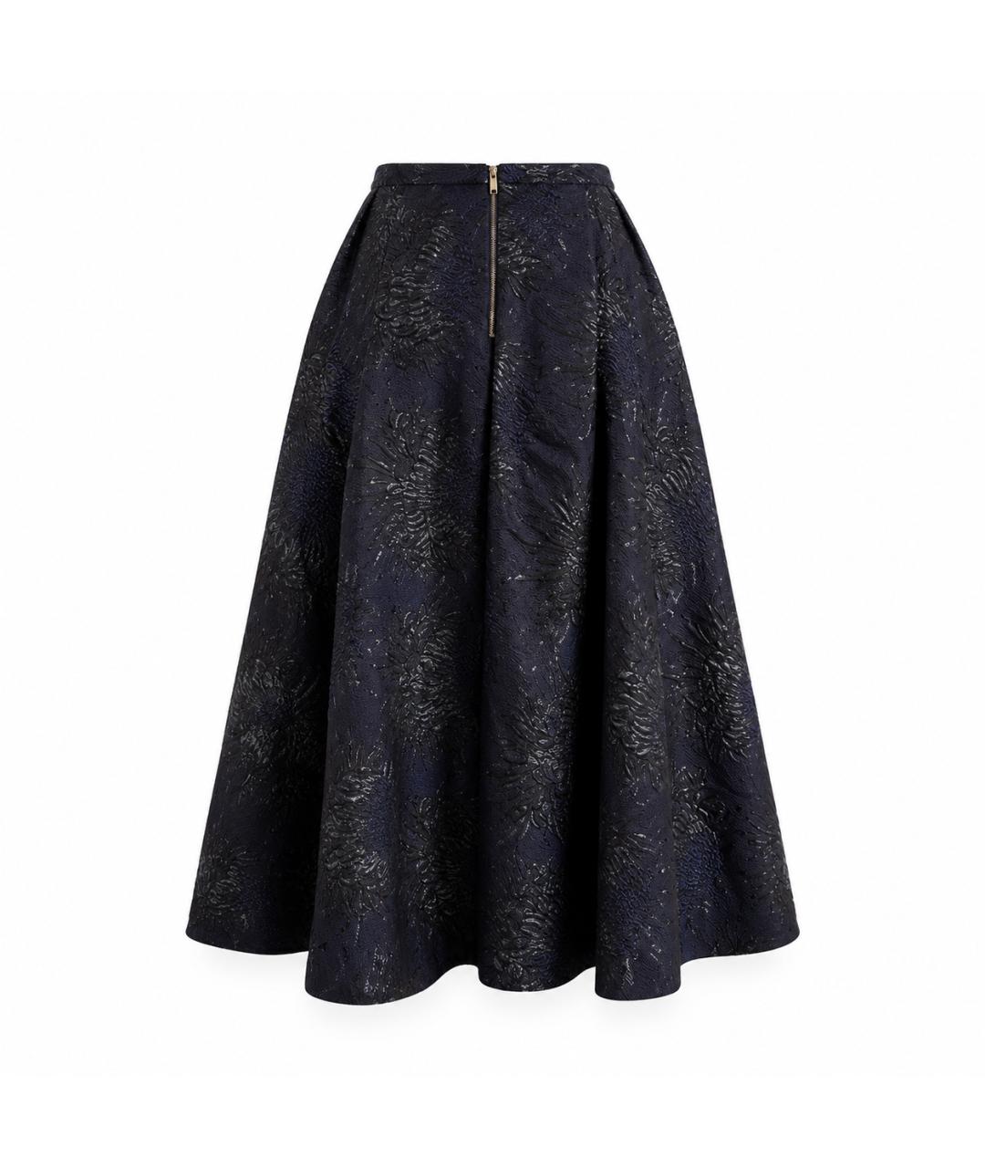 ROCHAS Черная синтетическая юбка макси, фото 3