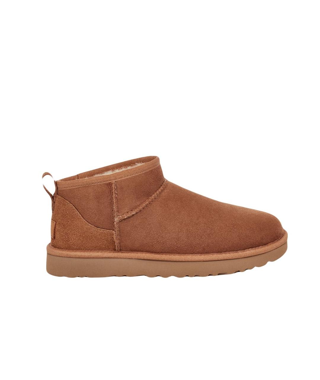 UGG AUSTRALIA Горчичные замшевые полусапоги, фото 1