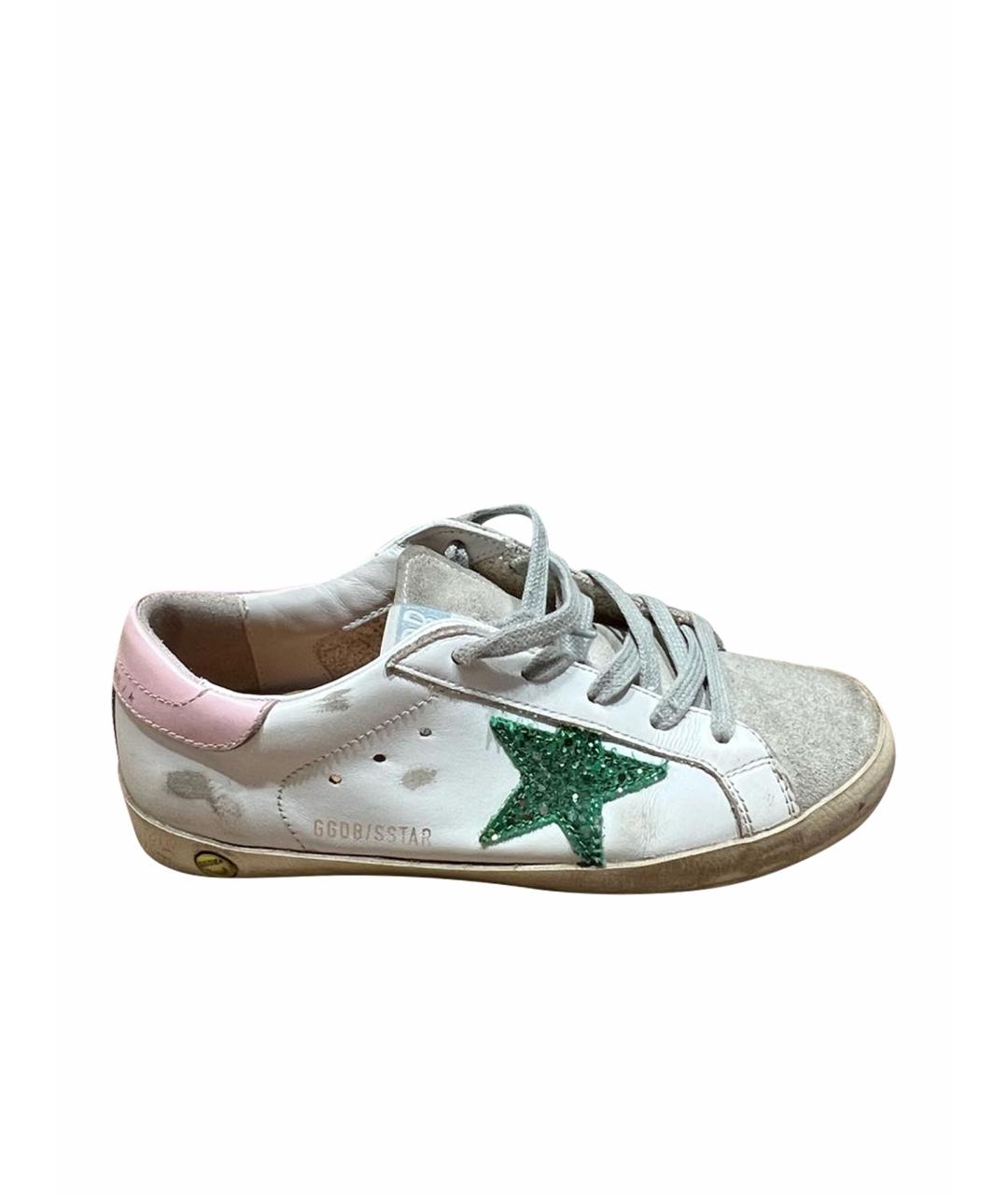 GOLDEN GOOSE DELUXE BRAND Белые замшевые кеды, фото 1