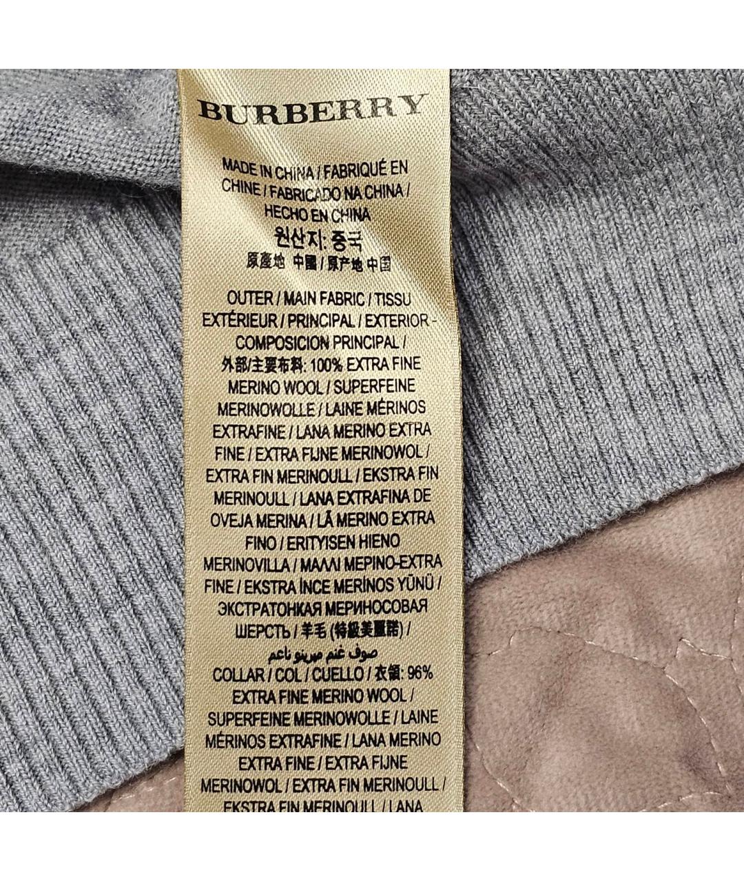 BURBERRY Серый джемпер / свитер, фото 3