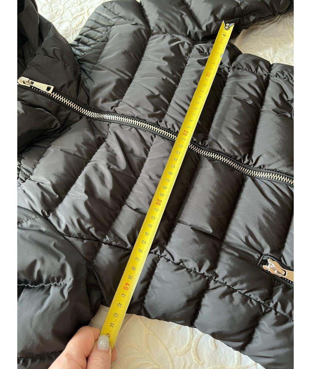 MONCLER Черный пуховик, фото 5