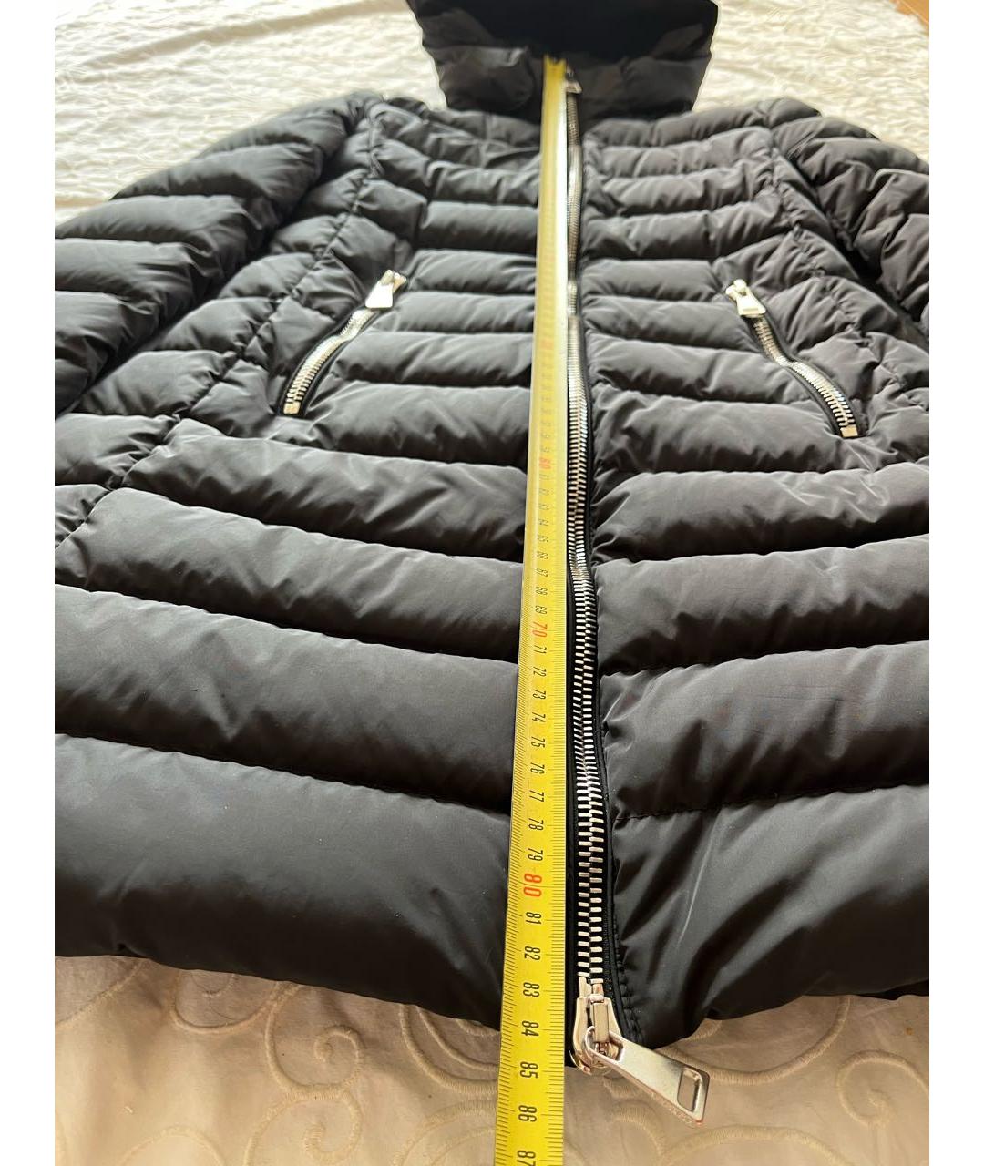 MONCLER Черный пуховик, фото 4