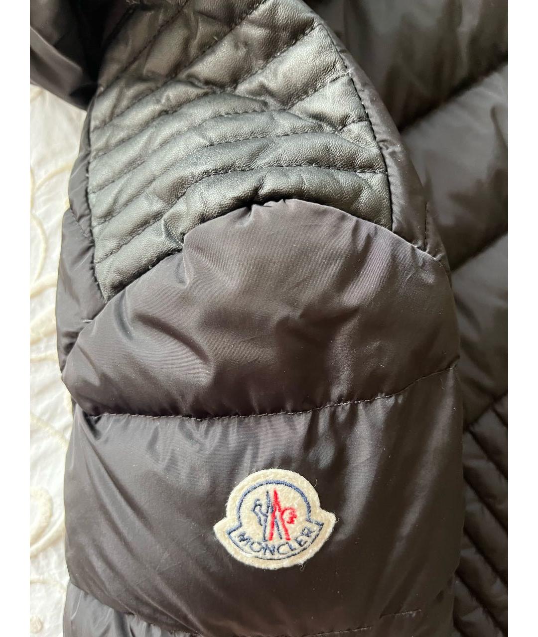 MONCLER Черный пуховик, фото 8