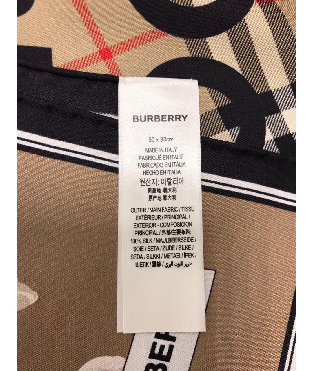 BURBERRY Шелковый платок, фото 2