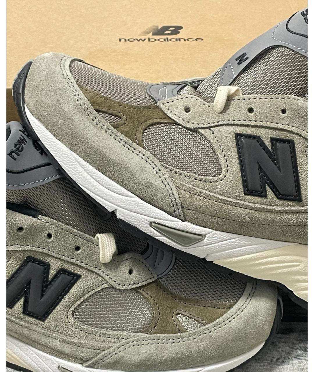 NEW BALANCE Бежевые замшевые кроссовки, фото 5