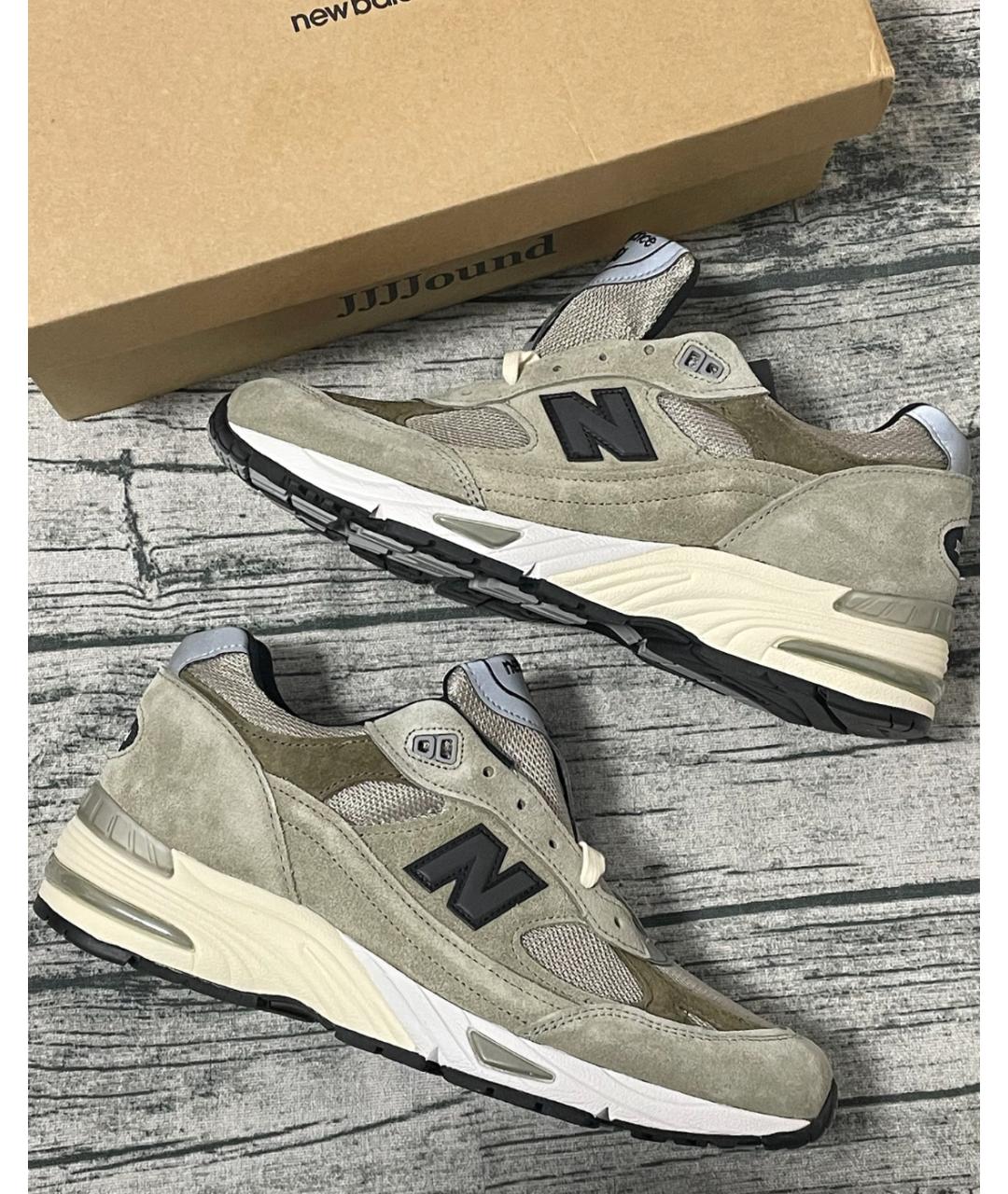 NEW BALANCE Бежевые замшевые кроссовки, фото 8