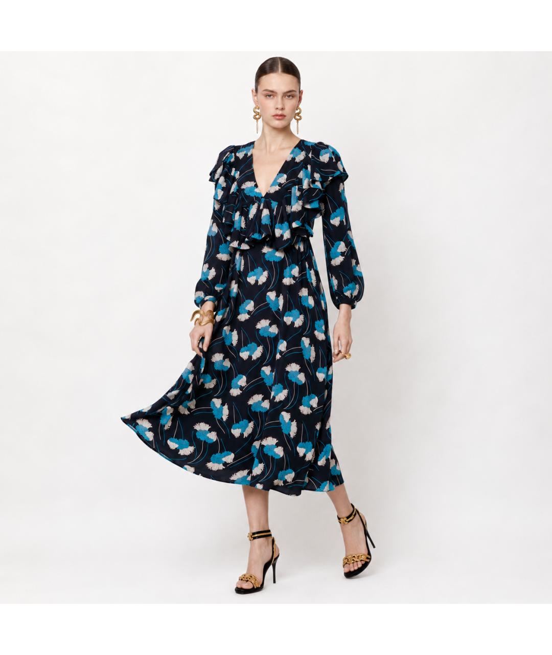 ROCHAS Черное шелковое вечернее платье, фото 8