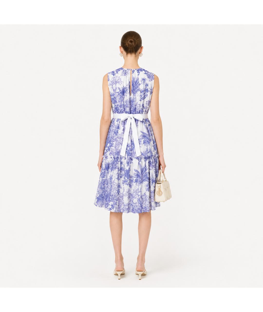 ROCHAS Мульти хлопковое коктейльное платье, фото 5