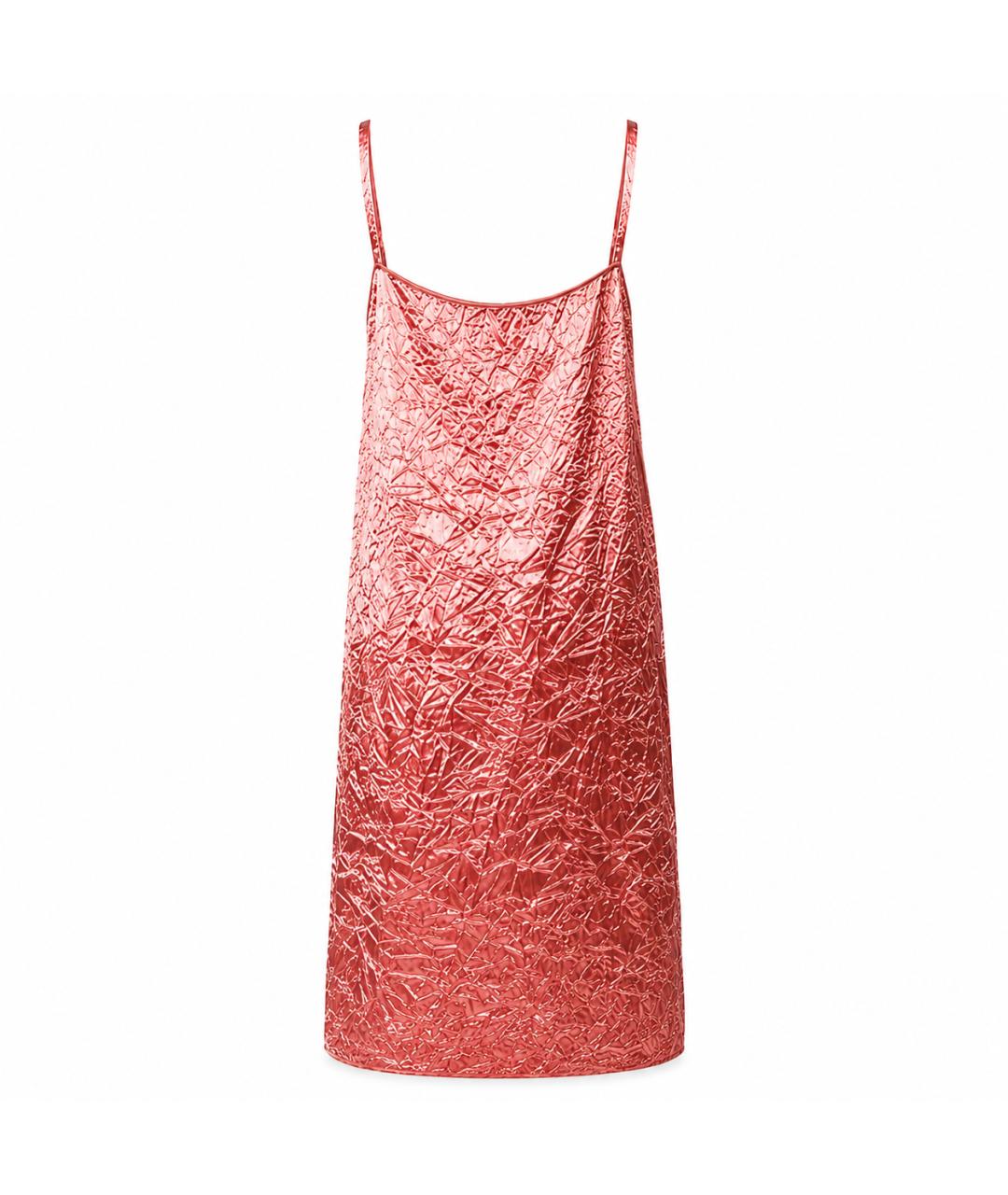 ROCHAS Коралловое ацетатное коктейльное платье, фото 3