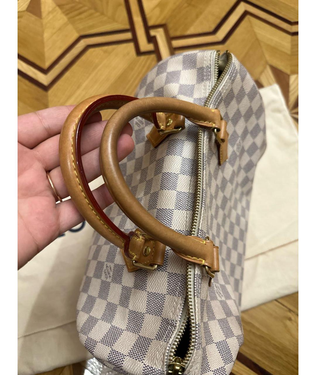 LOUIS VUITTON Белая сумка тоут, фото 4