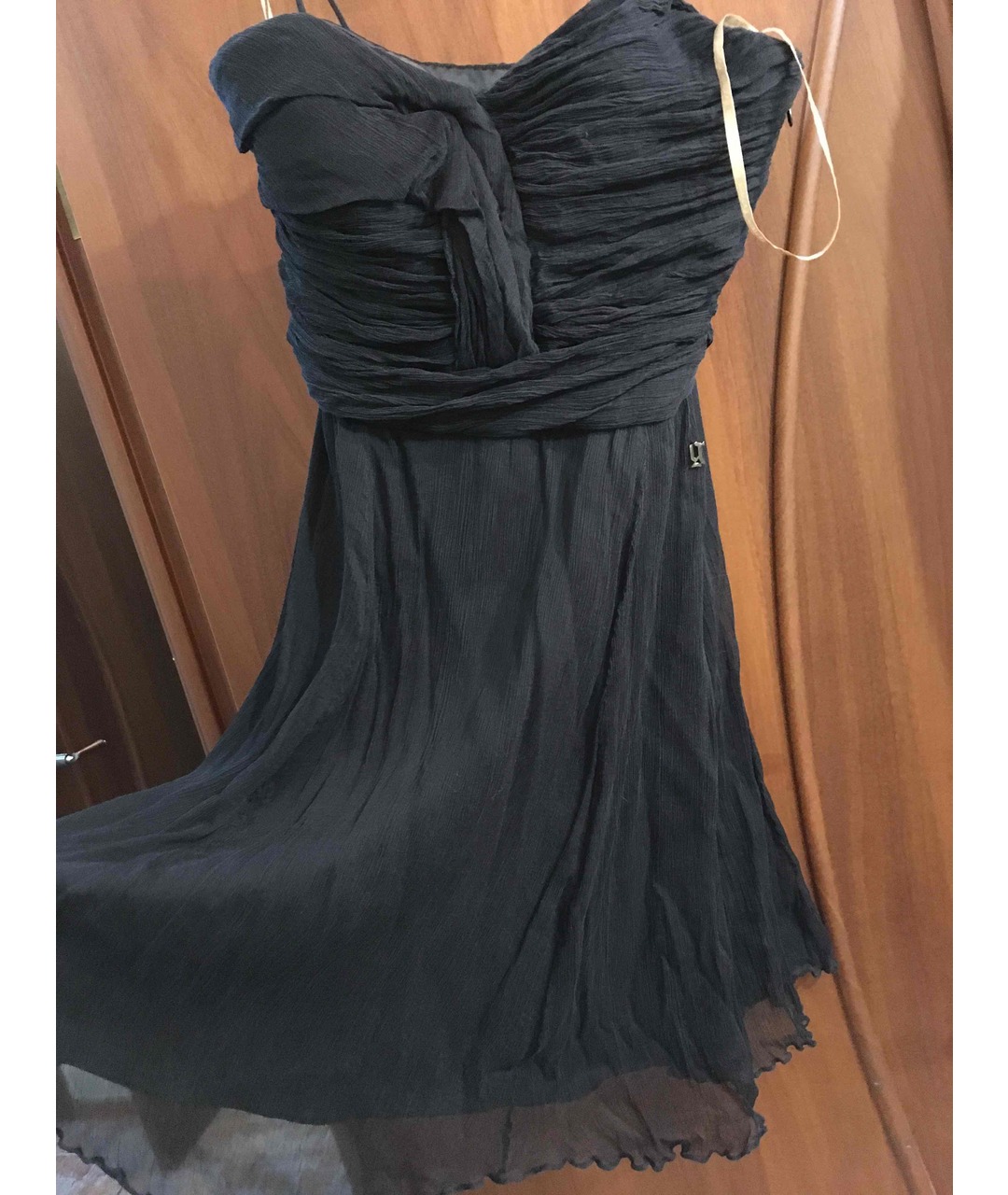 JOHN GALLIANO Черное шелковое вечернее платье, фото 4