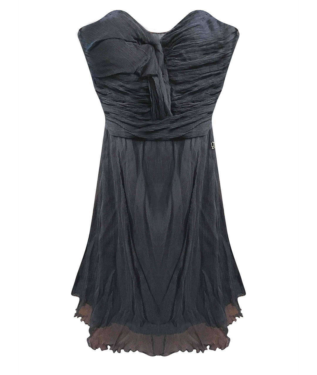 JOHN GALLIANO Черное шелковое вечернее платье, фото 1