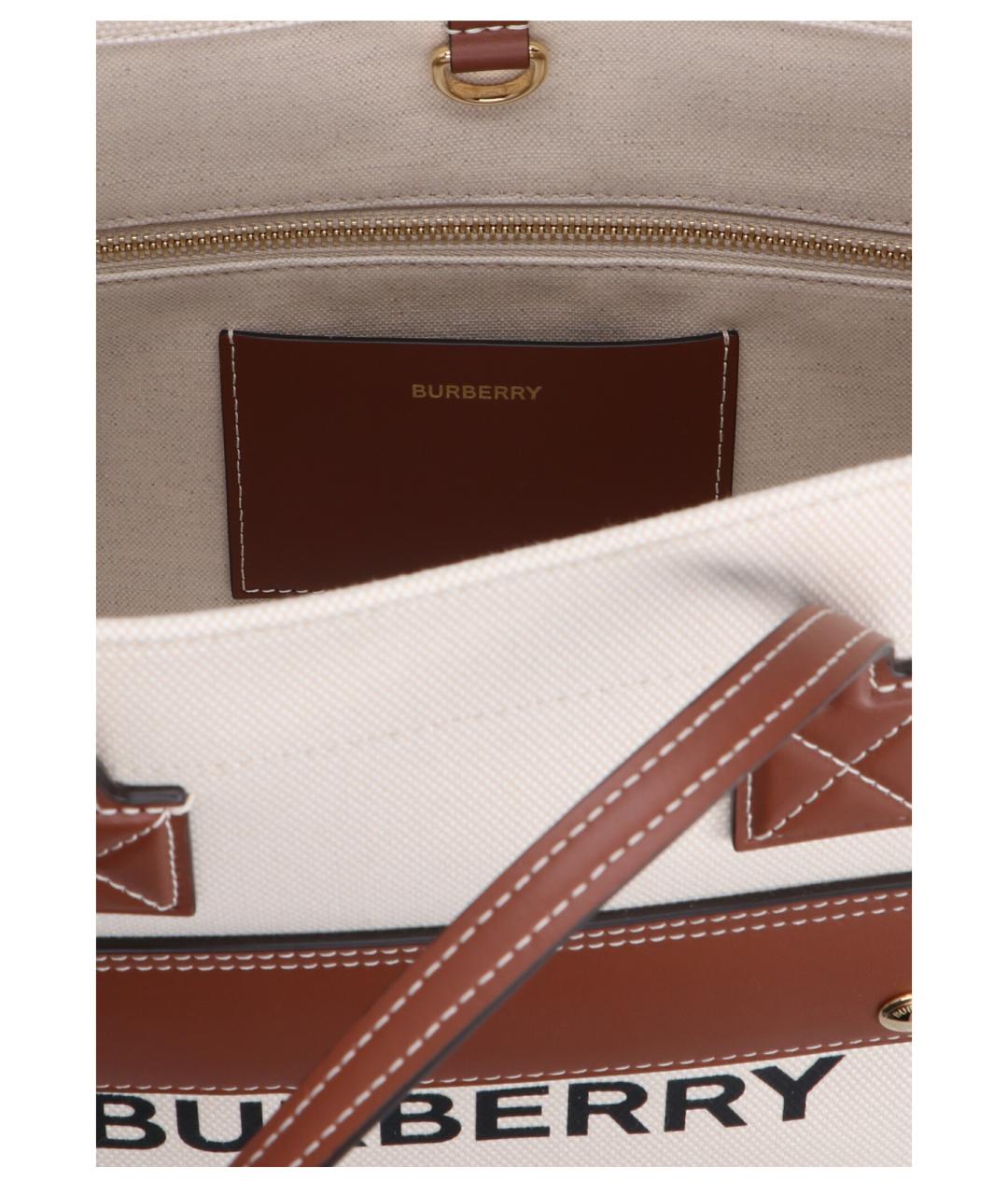 BURBERRY Бежевая сумка тоут, фото 4