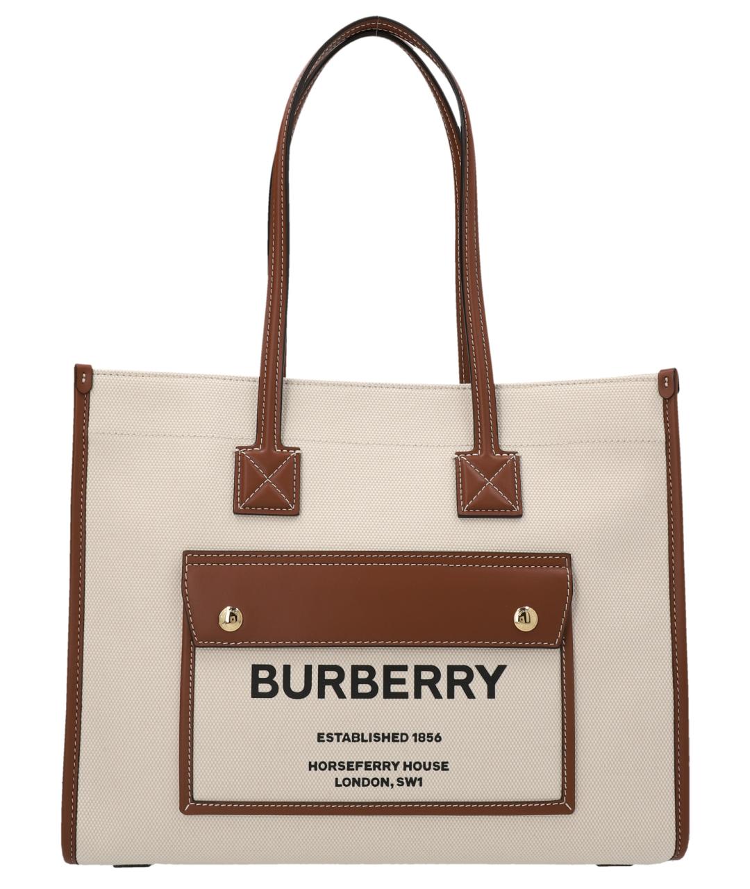 BURBERRY Бежевая сумка тоут, фото 1