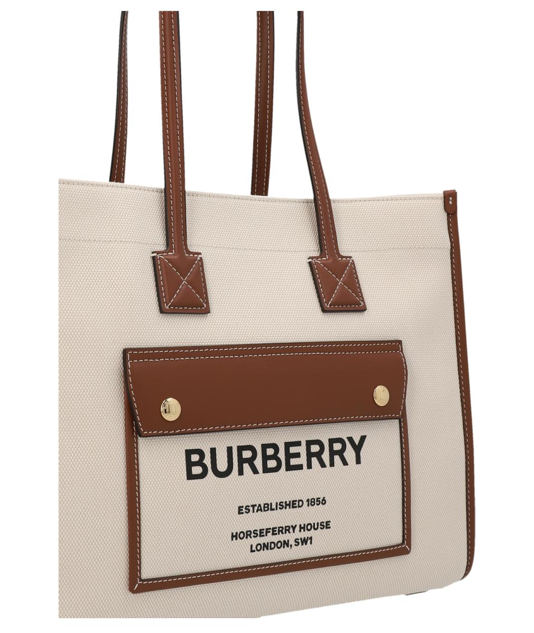 BURBERRY Бежевая сумка тоут, фото 3