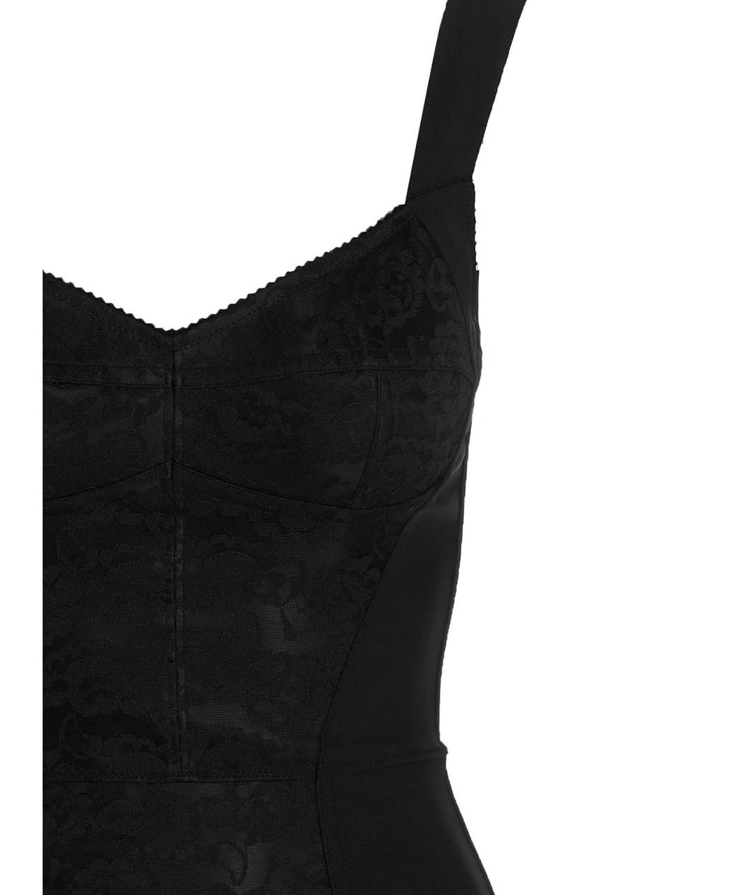 DOLCE&GABBANA Черное полиэстеровое повседневное платье, фото 3