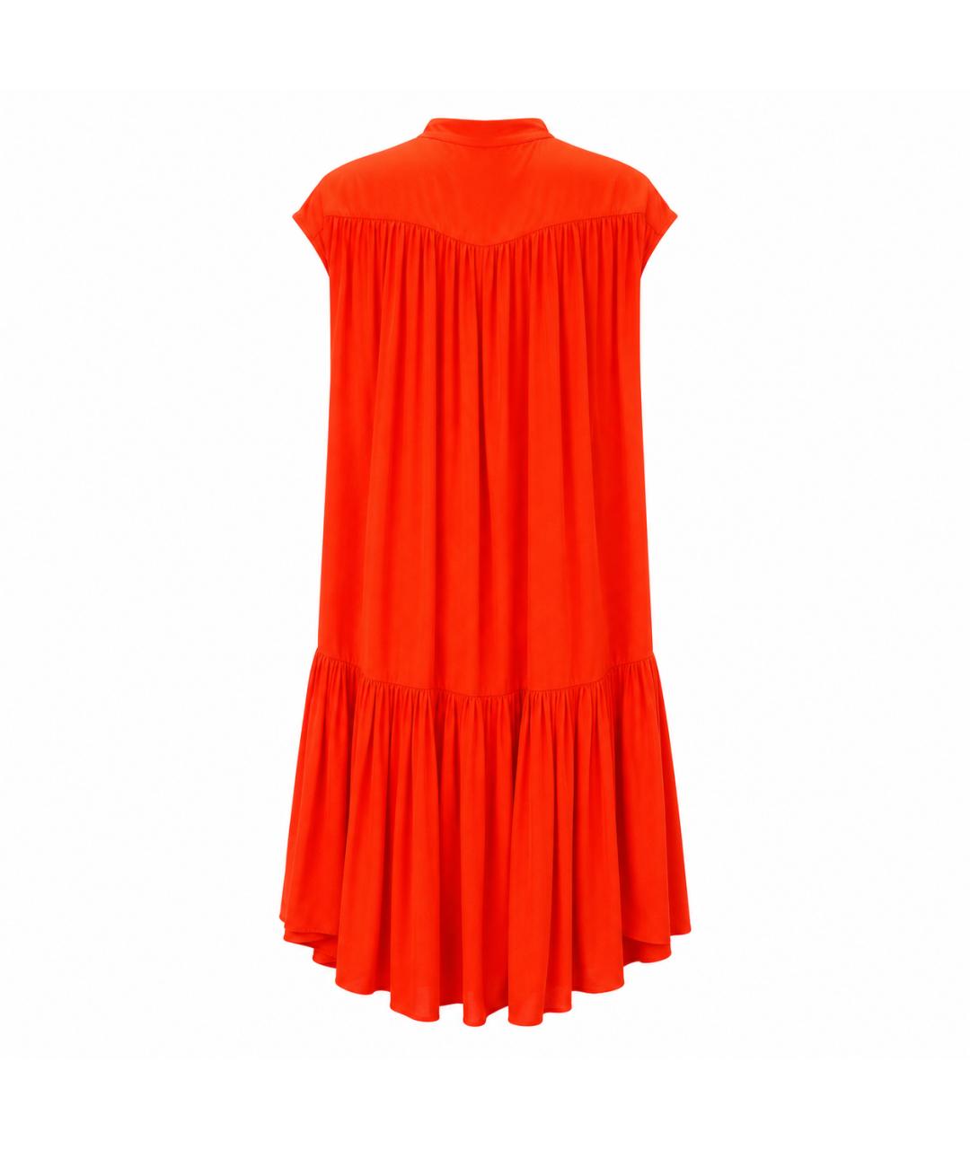 ROCHAS Красное шелковое коктейльное платье, фото 3