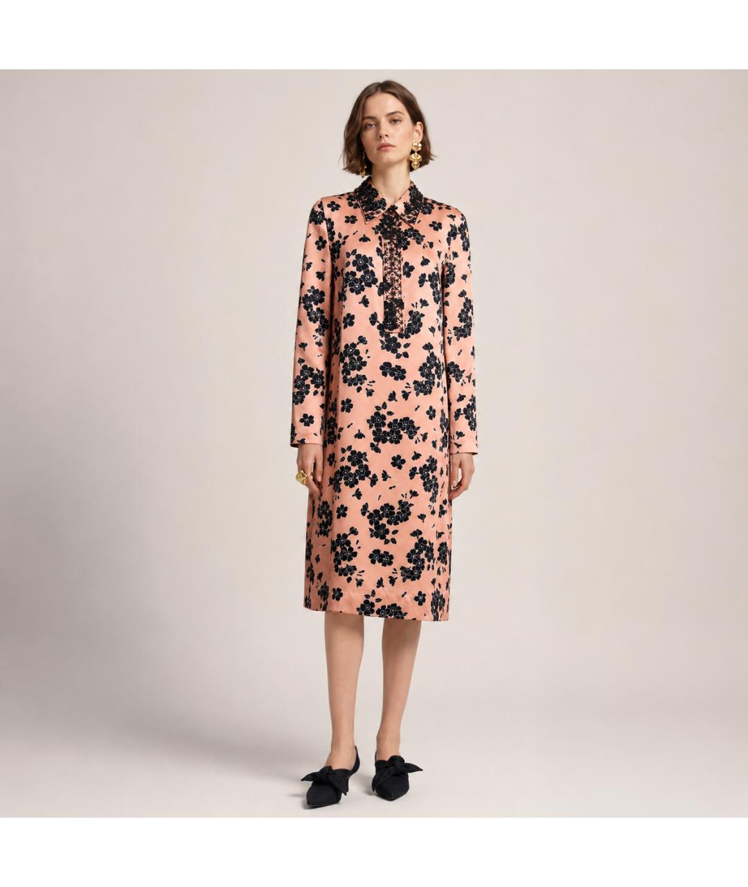 ROCHAS Мульти шелковое коктейльное платье, фото 6