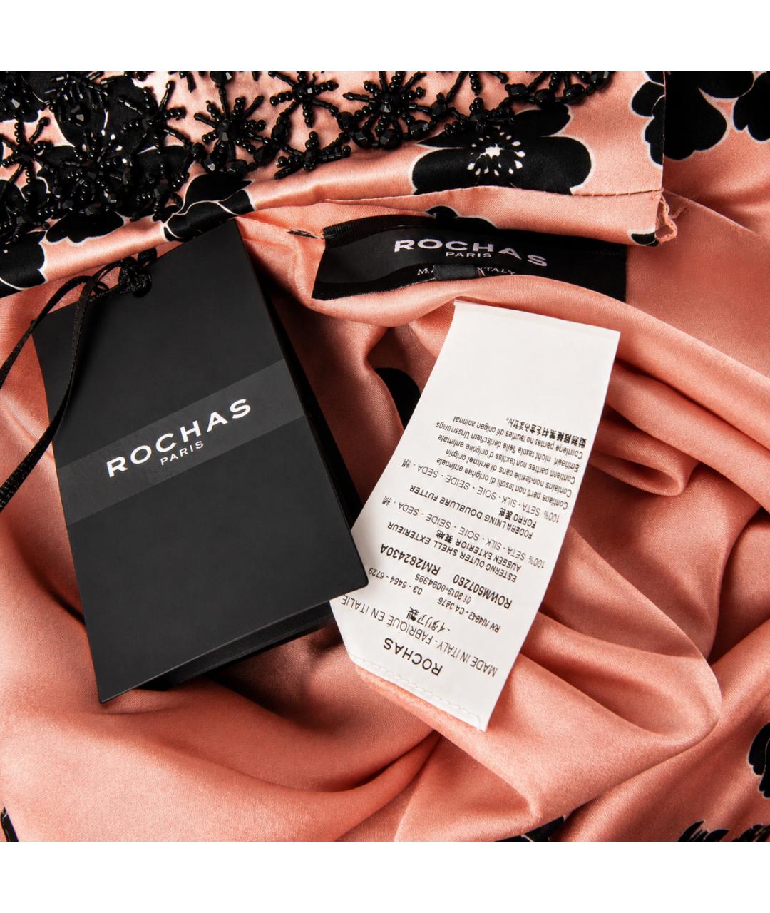 ROCHAS Мульти шелковое коктейльное платье, фото 5