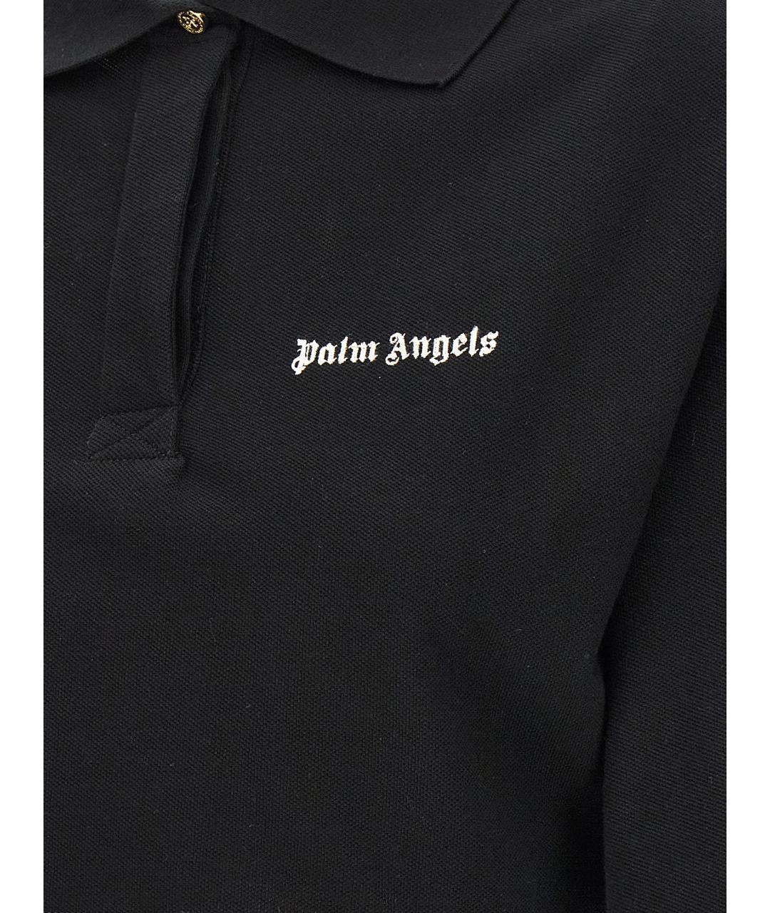 PALM ANGELS Черная хлопковая рубашка, фото 4