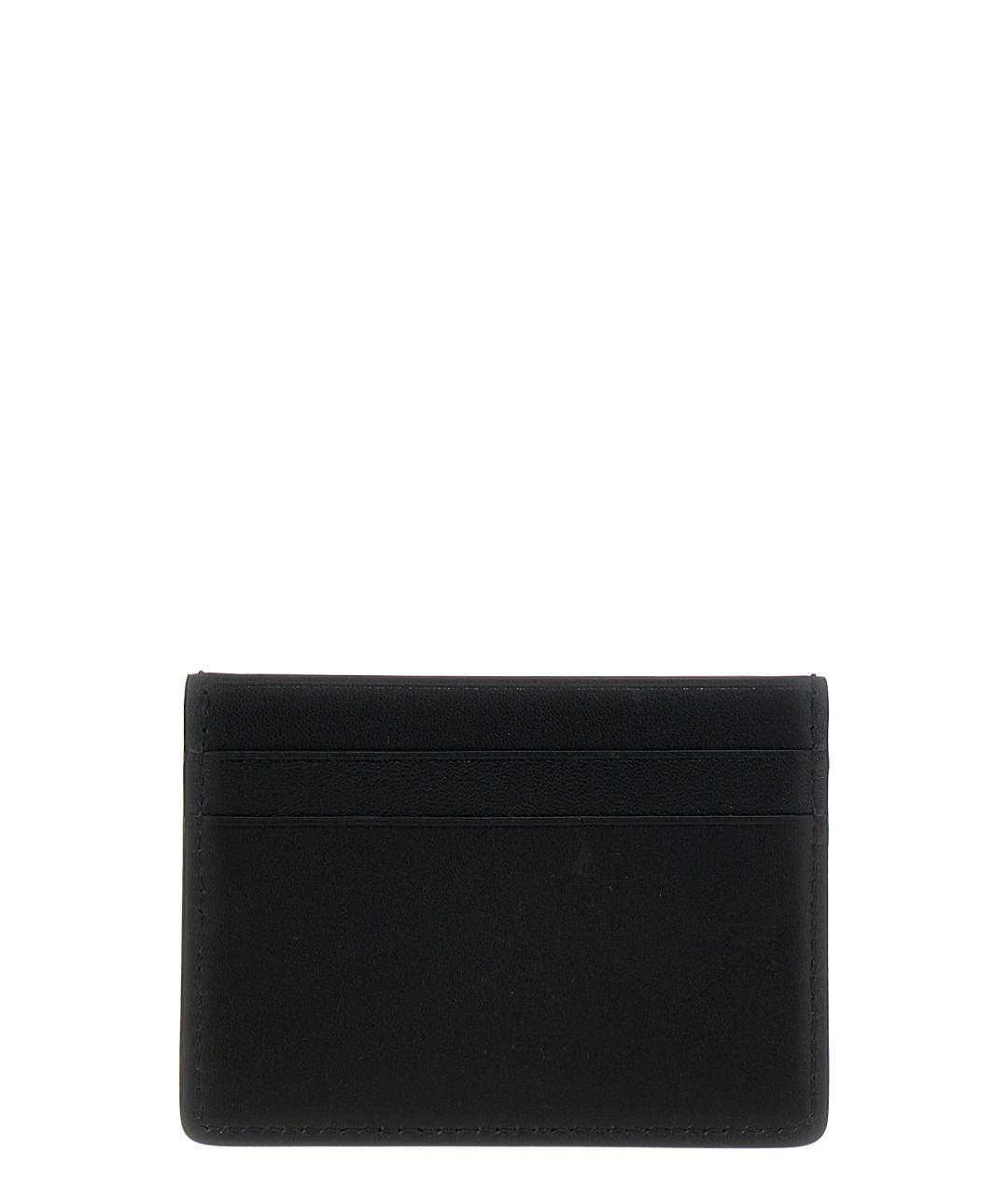 JIL SANDER Черный кожаный кардхолдер, фото 2