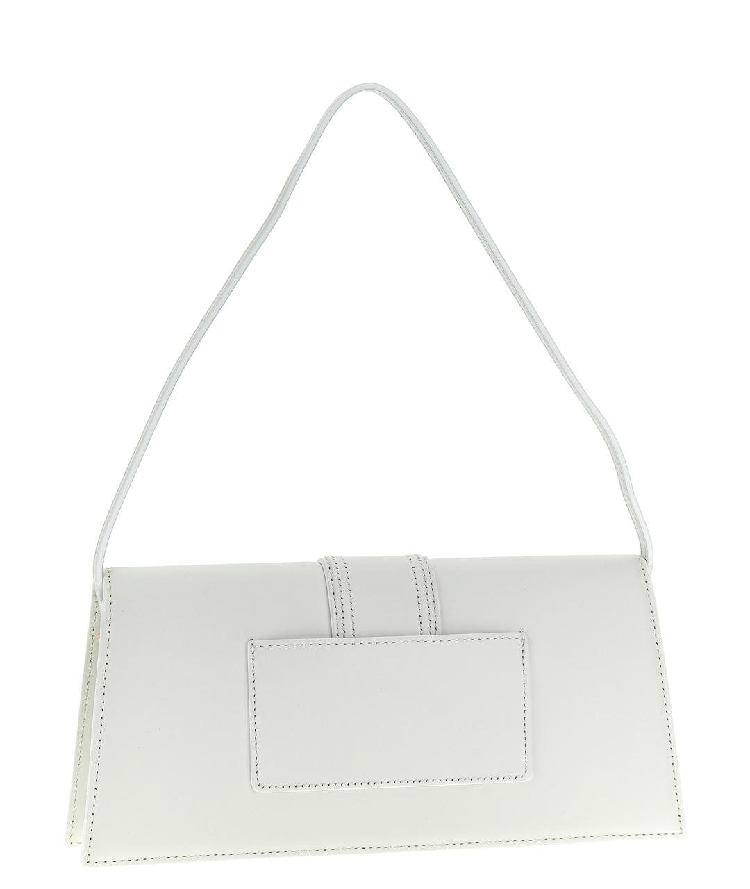 JACQUEMUS Белая кожаная сумка через плечо, фото 2