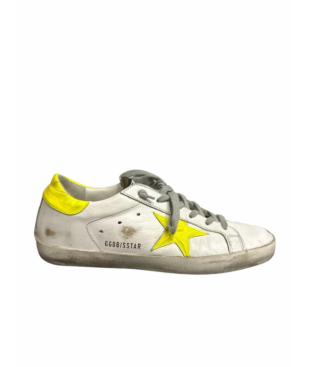 GOLDEN GOOSE DELUXE BRAND Белые кожаные кроссовки, фото 1