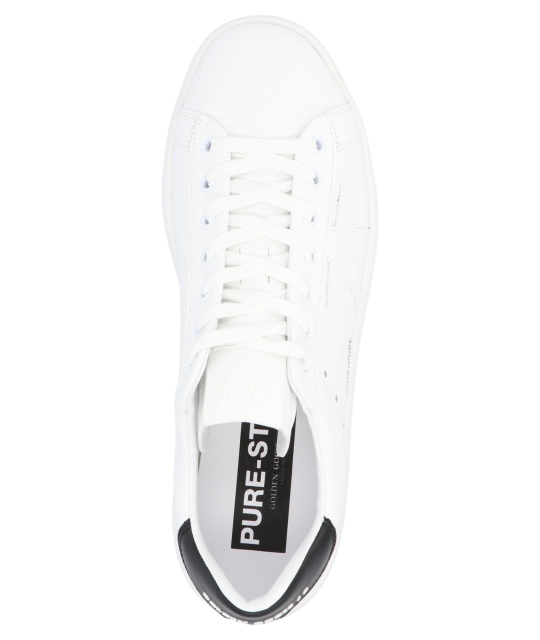 GOLDEN GOOSE DELUXE BRAND Белые кожаные низкие кроссовки / кеды, фото 3