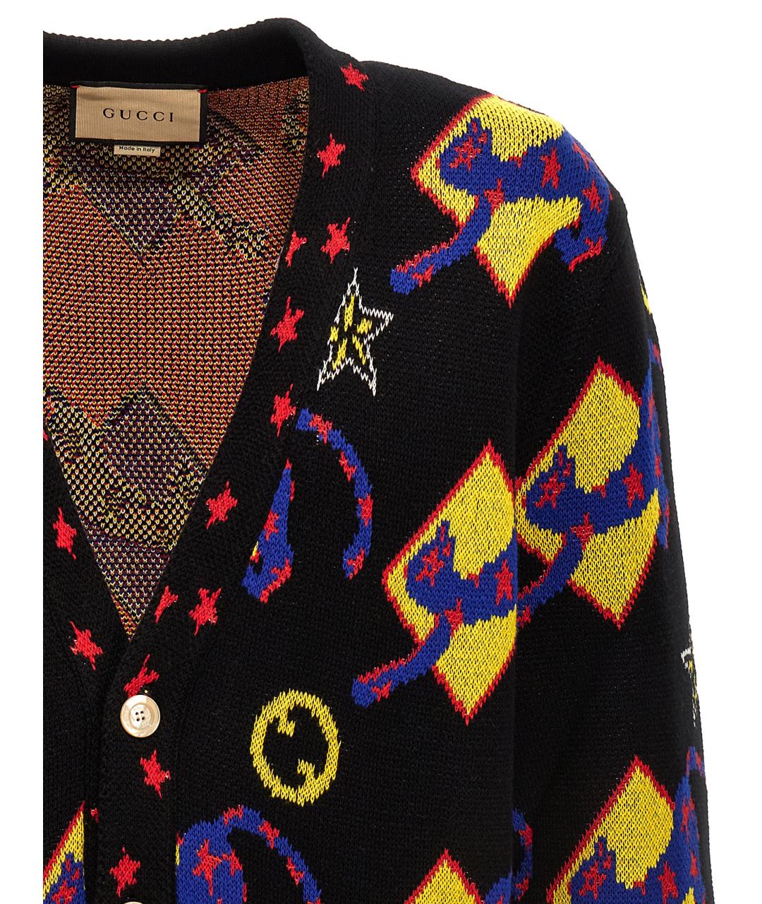 GUCCI Мульти хлопковый кардиган, фото 3