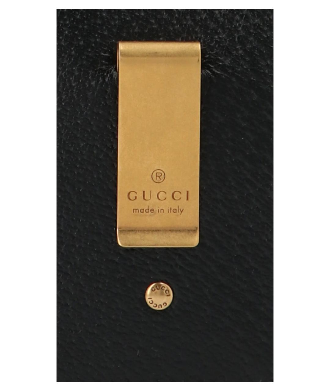 GUCCI Черный кожаный кардхолдер, фото 3