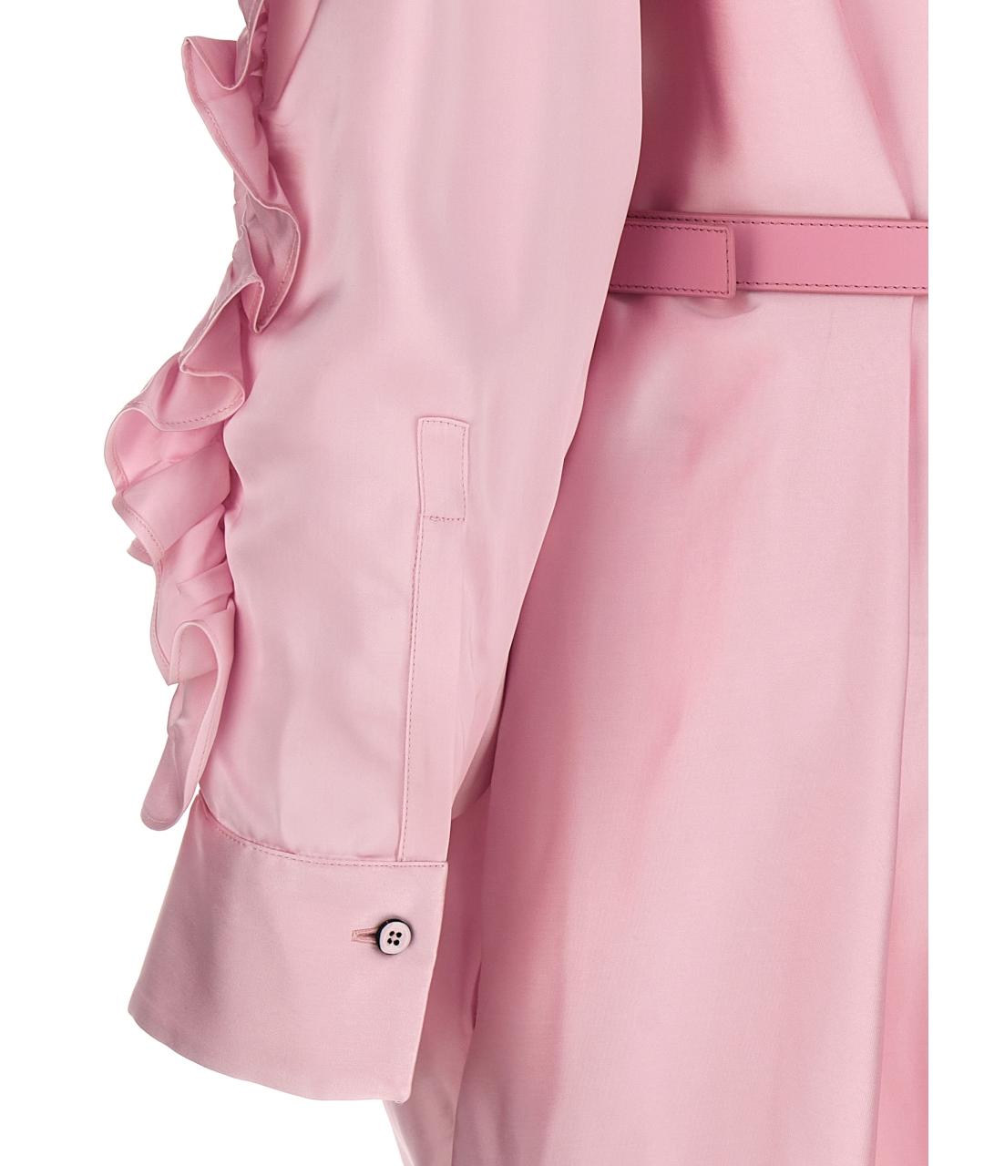 JIL SANDER Розовое вискозное повседневное платье, фото 4