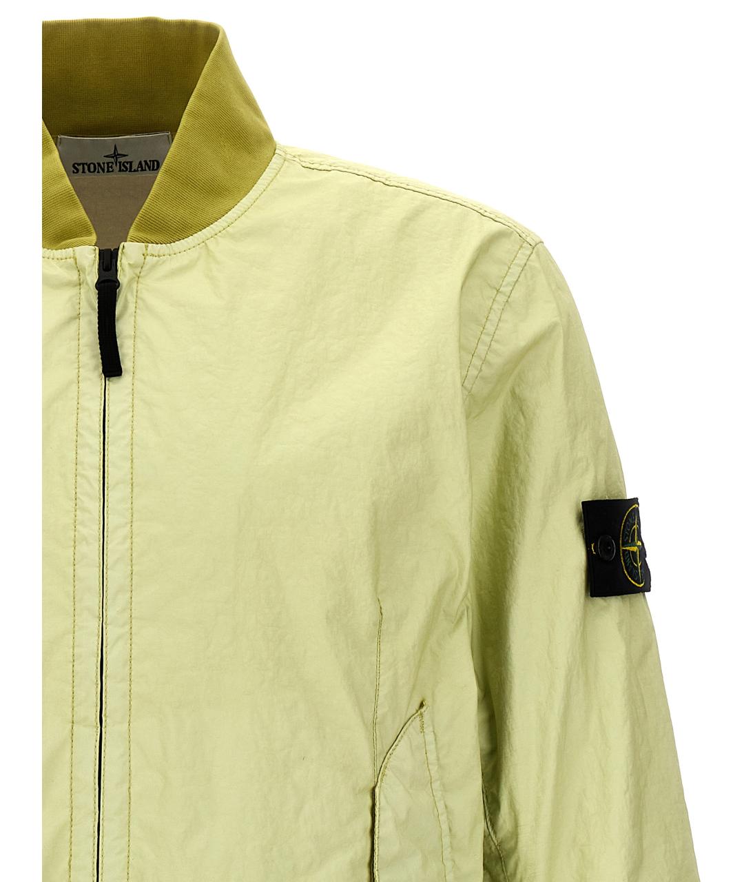 STONE ISLAND Зеленая полиамидовая куртка, фото 3