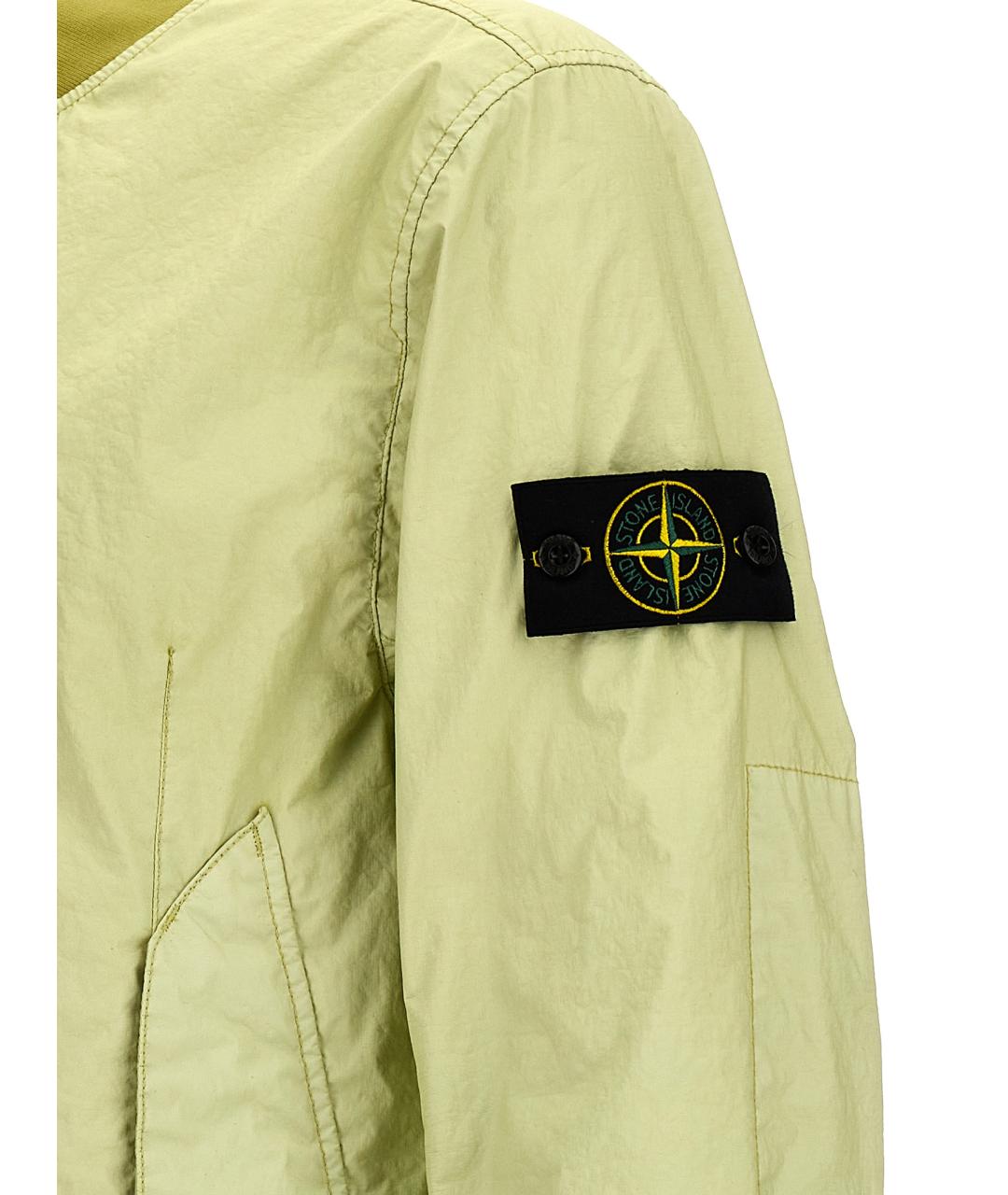 STONE ISLAND Зеленая полиамидовая куртка, фото 4